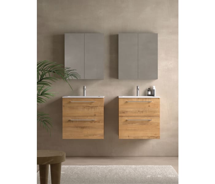 Mueble de baño de fondo reducido 39 cm Avila dos Carmen Principal 4