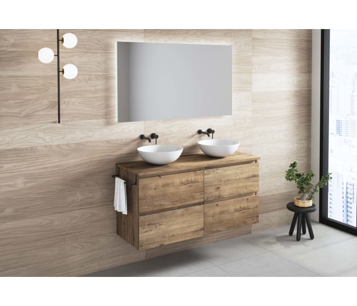 Mueble de baño con encimera de madera Bruntec Roma Principal 5