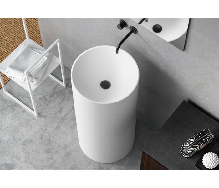 Lavabo de pedestal de Hidronatur Andilla Detalle 1