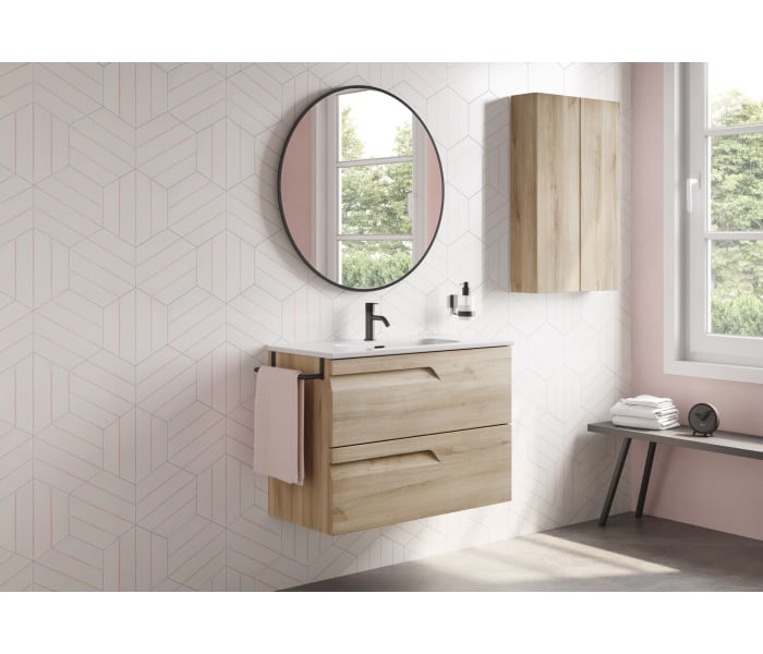 Conjunto mueble de baño fondo reducido 39 cm Royo Vitale Ambiente 11