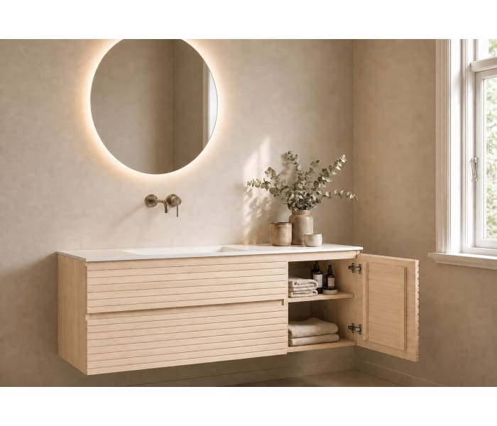 Conjunto Mueble de baño Bruntec Alpes 21 con lavabo Solid Surface Detalle 7