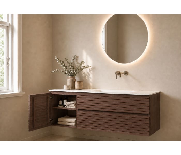 Conjunto Mueble de baño Bruntec Alpes 21 con lavabo Solid Surface Detalle 9