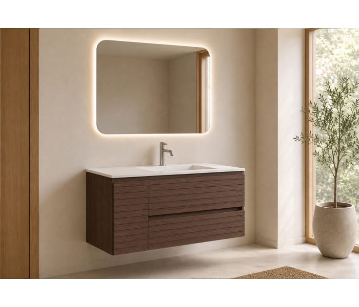 Conjunto Mueble de baño Bruntec Alpes 21 con lavabo Solid Surface Principal 5