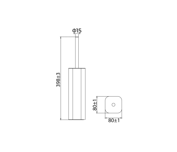 Escobillero de baño Medimex Nova Croquis 6