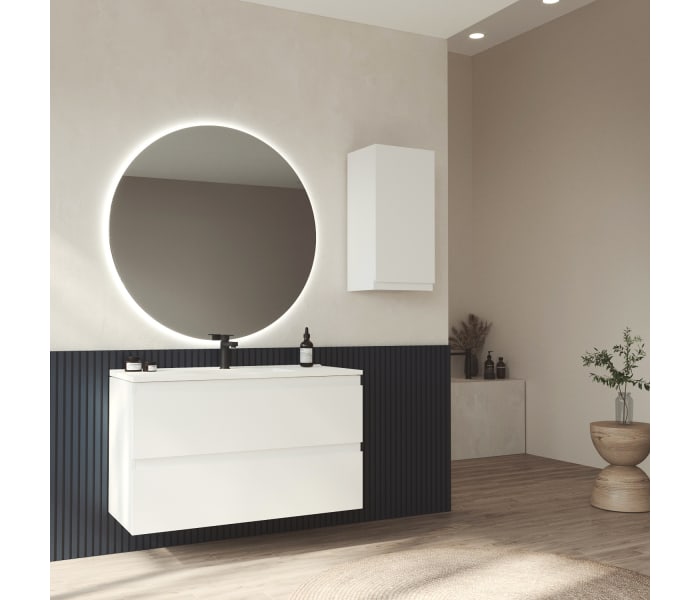 Mueble de baño lacado fondo reducido 37.8 cm Bruntec Vilma Principal 0