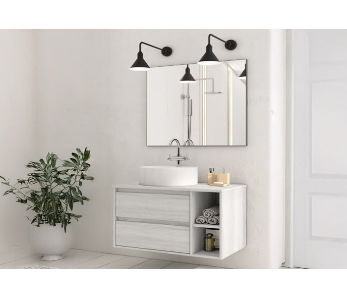 Mueble de baño con encimera de madera Bruntec Atlanta Principal 2