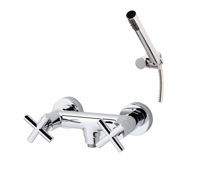 Grifo de ducha bimando de Galindo Matrix incluido accesorios cromo