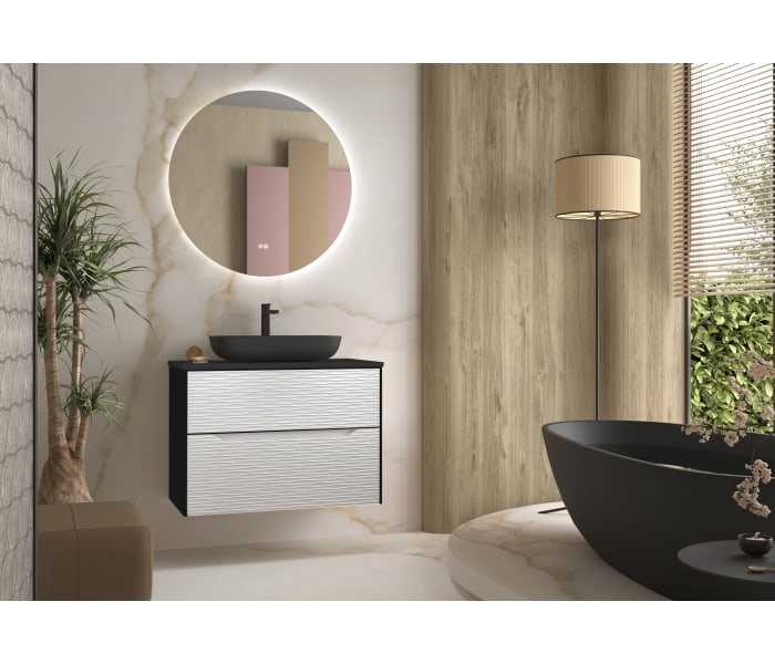 Mueble de baño con encimera de resina Coycama Sahara Principal 1