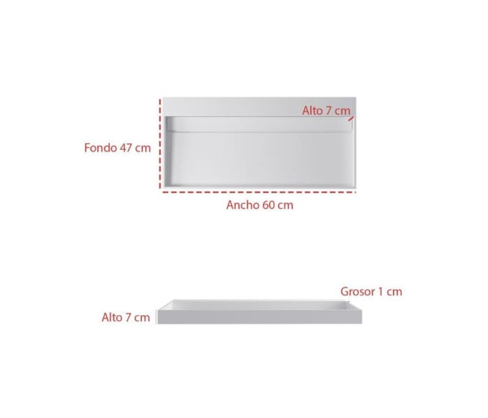 Lavabo sobre encimera Bruntec French Croquis 1