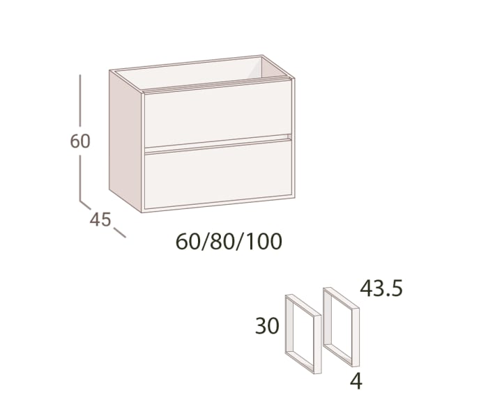 Mueble de baño Torvisco Forty Croquis 5