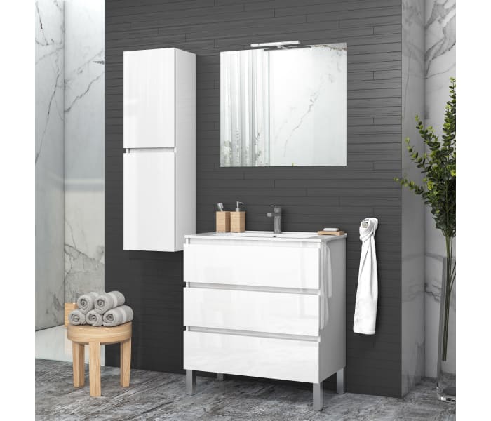 Mueble Auxiliar Baño de Colgar Kloe  Muebles auxiliares, Muebles  auxiliares baño, Muebles