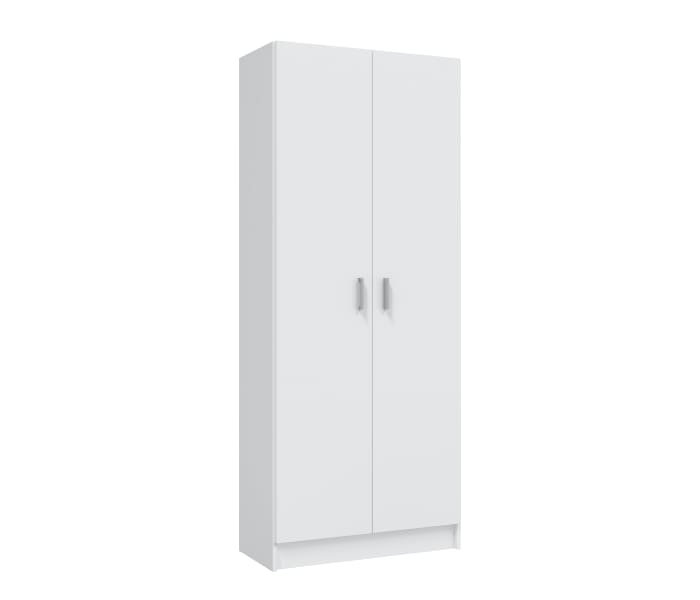 Mueble Armario Multiusos bajo 2 Puertas, Color Blanco, Medidas