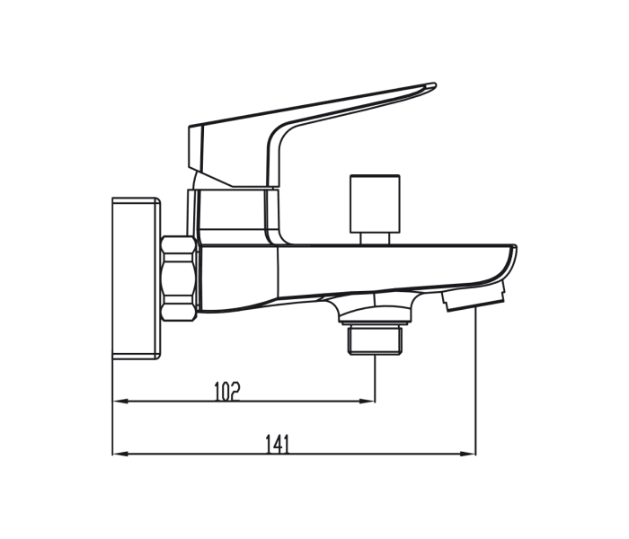 Grifo de bañera GME Marriot Croquis 8
