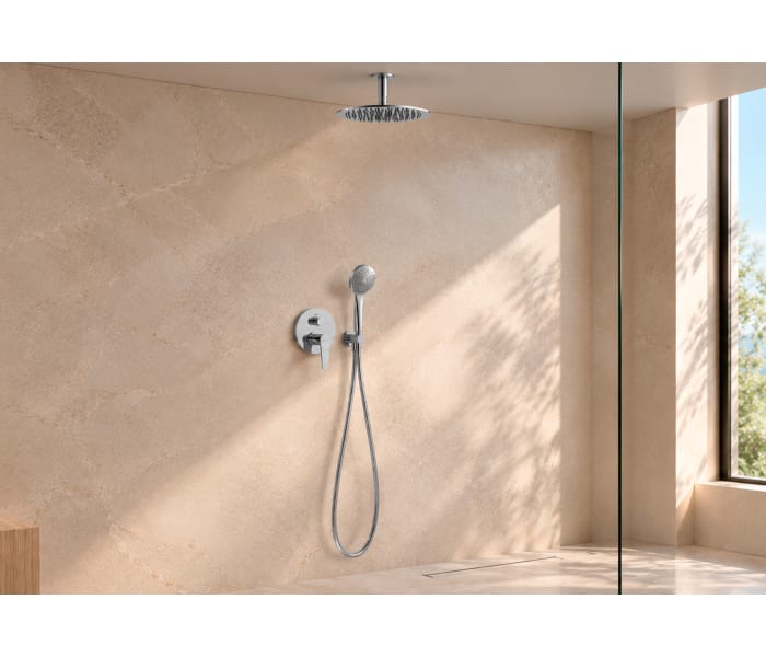 Conjunto de ducha empotrado Tres Flat Ambiente 2