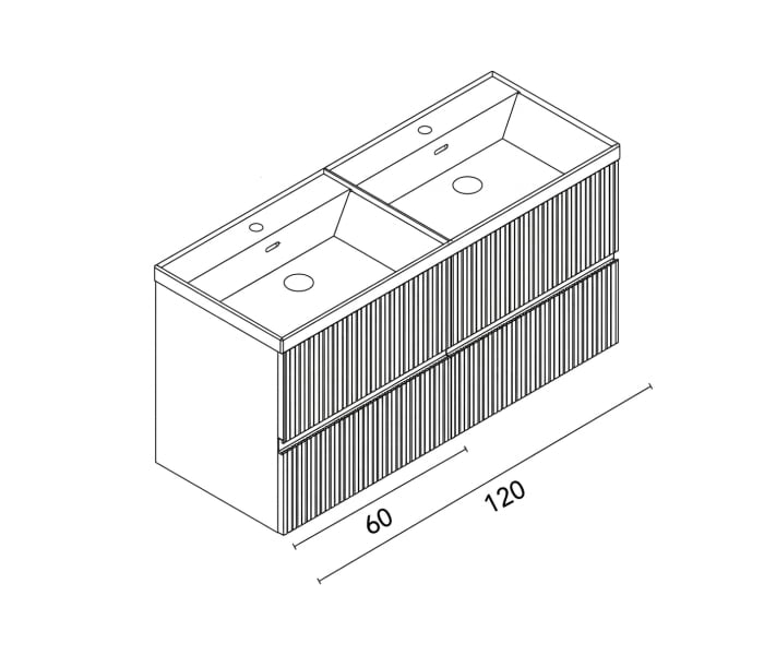 Conjunto mueble de baño Royo Vora Croquis 12