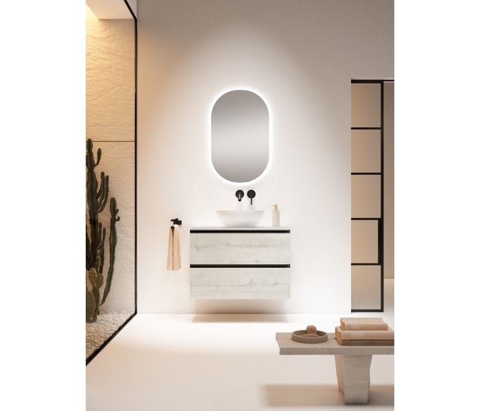 Mueble de baño con encimera de MDF Hidrófuga de madera Visobath Granada Principal 1