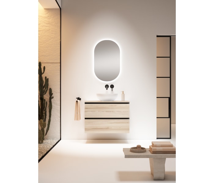 Mueble de baño con encimera de MDF Hidrófuga de madera Visobath Granada Principal 2