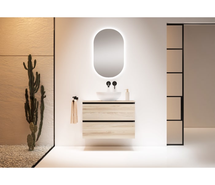 Mueble de baño con encimera de MDF Hidrófuga de madera Visobath Granada Principal 1