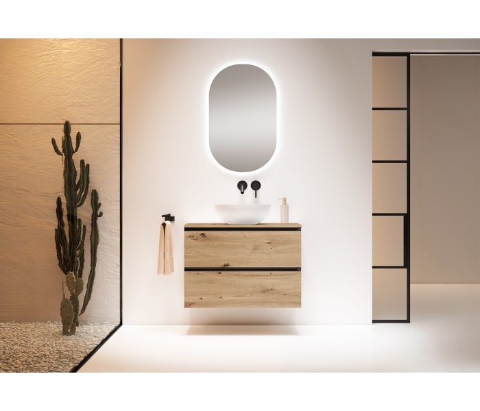 Mueble de baño con encimera de MDF Hidrófuga de madera Visobath Granada Principal 2