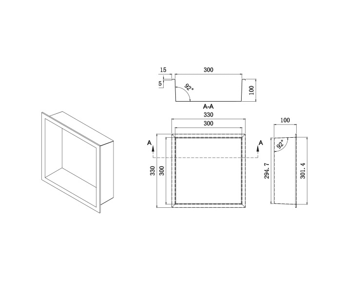 Hornacina de baño Medimex Atlantic Croquis 10