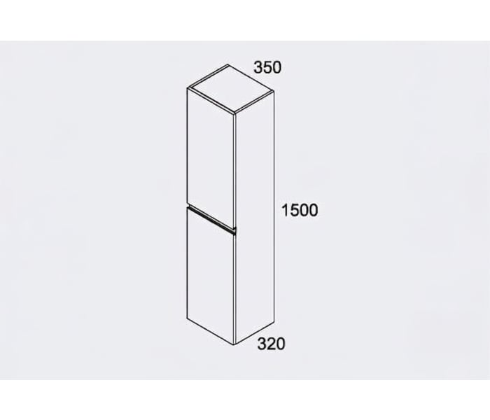 Columna de baño Bruntec Roma Croquis 4