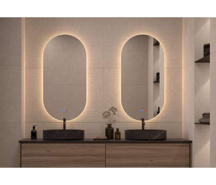 Espejo de baño con luz LED Bruntec Denia Principal 8