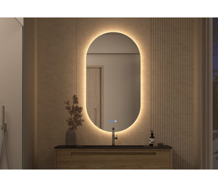 Espejo de baño con luz LED Bruntec Denia Principal 0