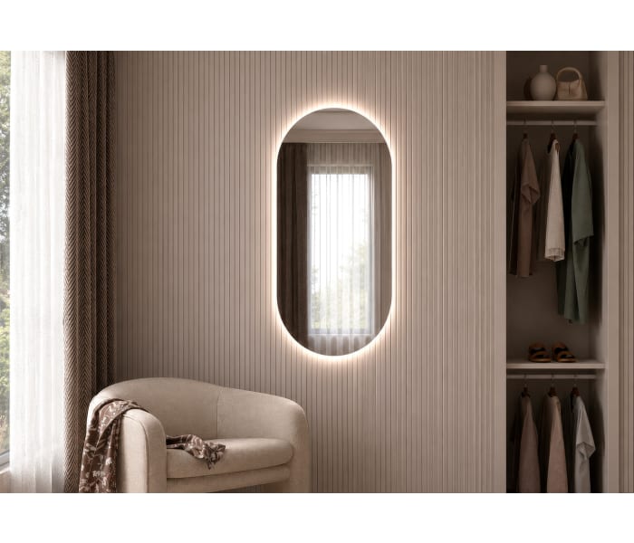 Espejo de baño con luz LED Bruntec Denia Principal 6