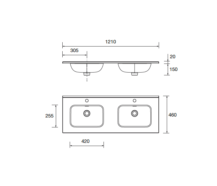 Conjunto mueble de baño Salgar Vima Croquis 8