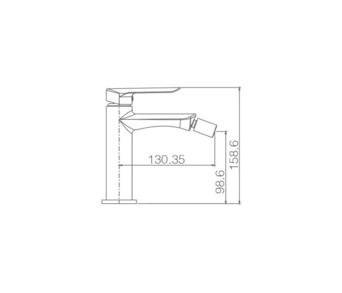 Grifo de bidé Imex Ural Croquis 3