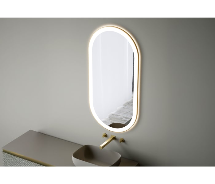 Espejo de baño con luz LED de Bruntec Zenit Detalle 2
