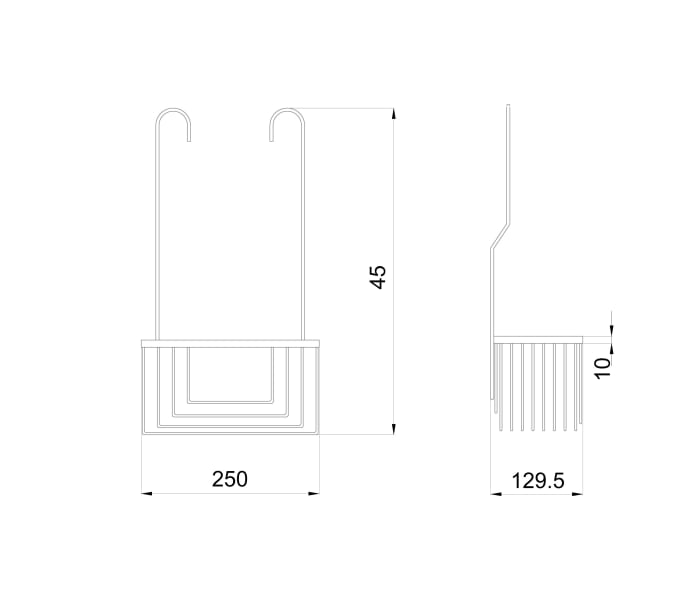Estante de ducha Medimex 600 Croquis 9