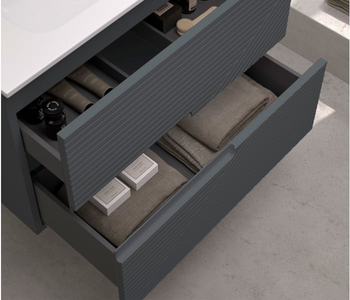 Mueble de baño con encimera de madera Bruntec Limo colores Detalle 11