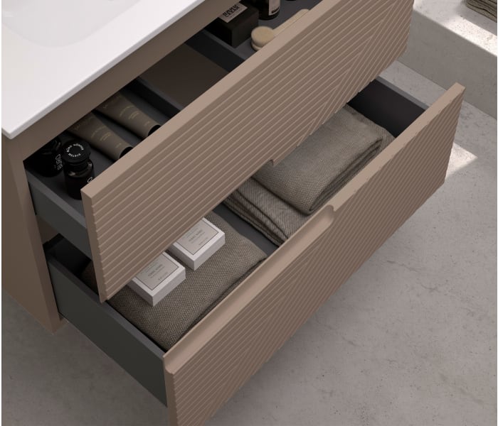 Mueble de baño con encimera de madera Bruntec Limo colores Detalle 10
