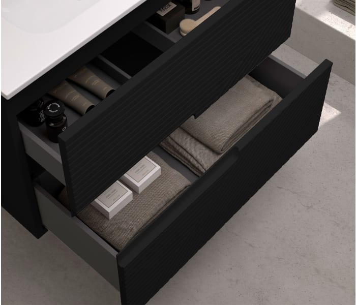 Mueble de baño con encimera de madera Bruntec Limo colores Detalle 12