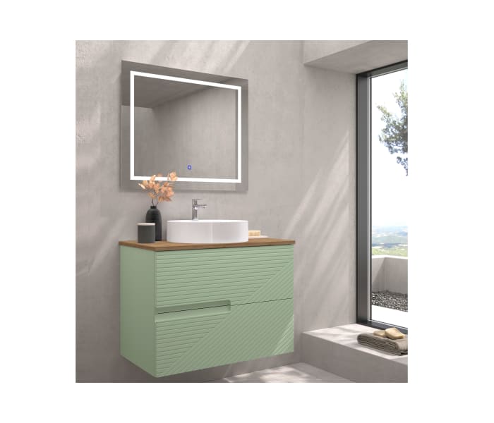 Mueble de baño con encimera de madera Bruntec Limo colores Principal 8