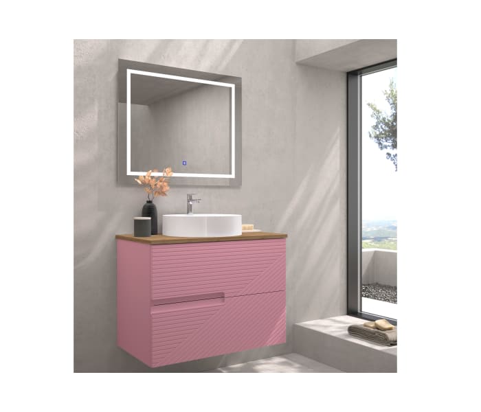 Mueble de baño con encimera de madera Bruntec Limo colores Principal 9