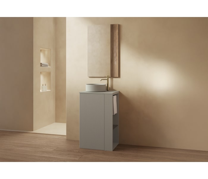 Mueble de baño Royo Bassi con encimera de madera  fondo reducido Principal 0