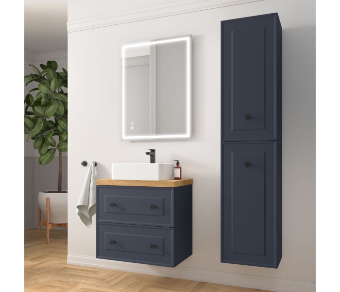 Mueble de baño con encimera de madera Salgar Renoir Ambiente 10