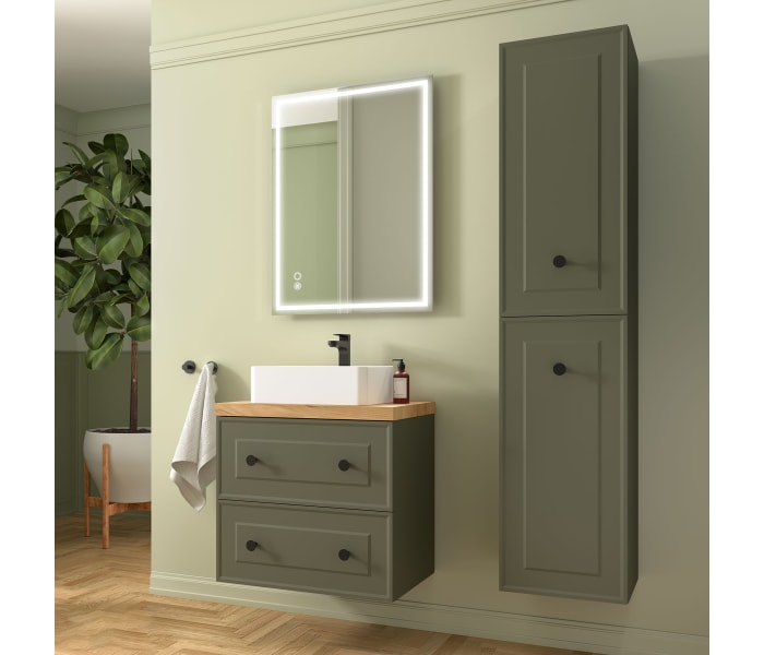 Mueble de baño con encimera de madera Salgar Renoir Ambiente 11