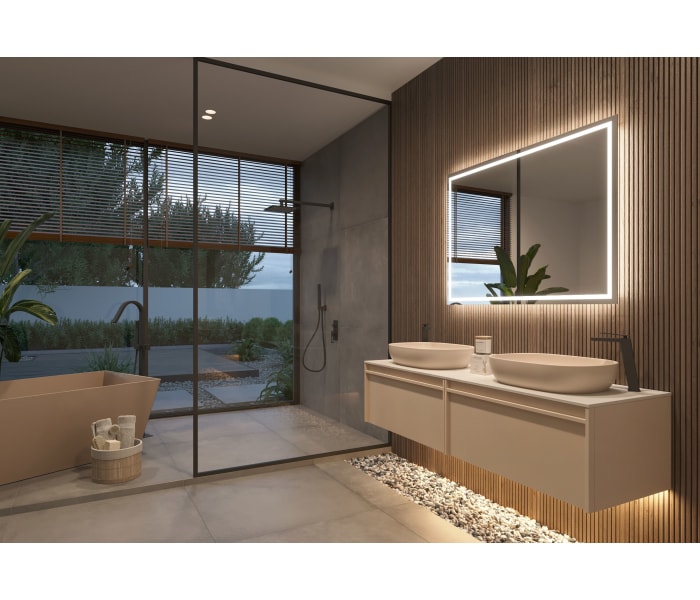Espejo de baño con lud LED Ledimex Francia Ambiente 9
