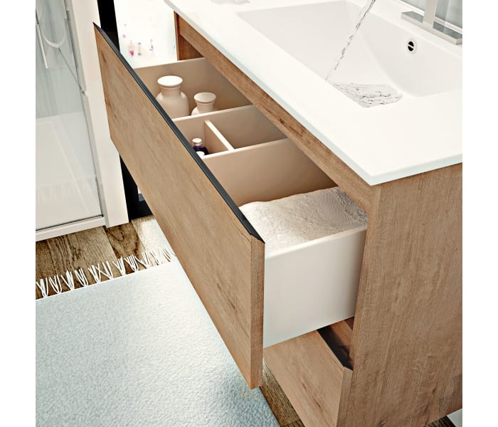 Conjunto mueble de baño moderno Bruntec Roma Detalle 7