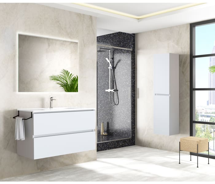 Mueble de baño Roma fondo reducido 2c tapa Bruntec