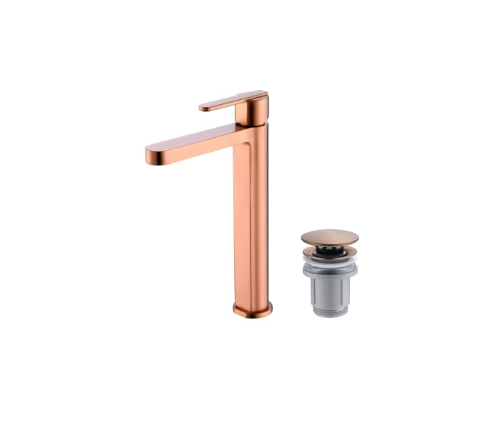 Pack Grifo de lavabo caño alto Imex Roma + Válvula click-clack Principal 3