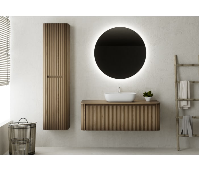 Mueble de baño con encimera de madera maciza Bruntec Baviera Principal 0