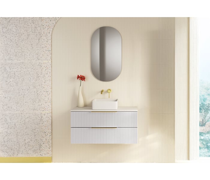 Muebles de baño con encimera de solid surface Bruntec Soho Principal 2
