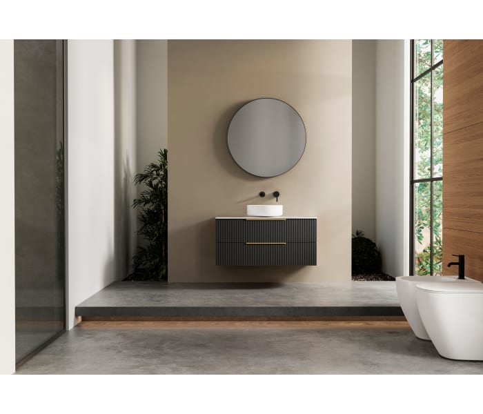 Muebles de baño con encimera de solid surface Bruntec Soho Ambiente 9