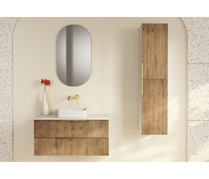 Muebles de baño con encimera de solid surface Bruntec Soho Principal 0
