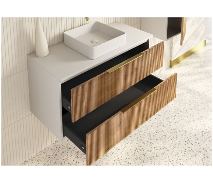 Muebles de baño con encimera de solid surface Bruntec Soho Detalle 4