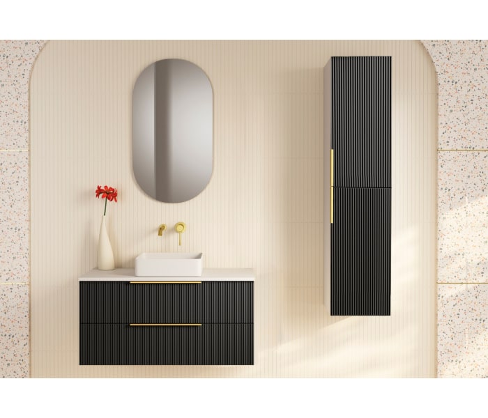 Muebles de baño con encimera de solid surface Bruntec Soho Principal 1
